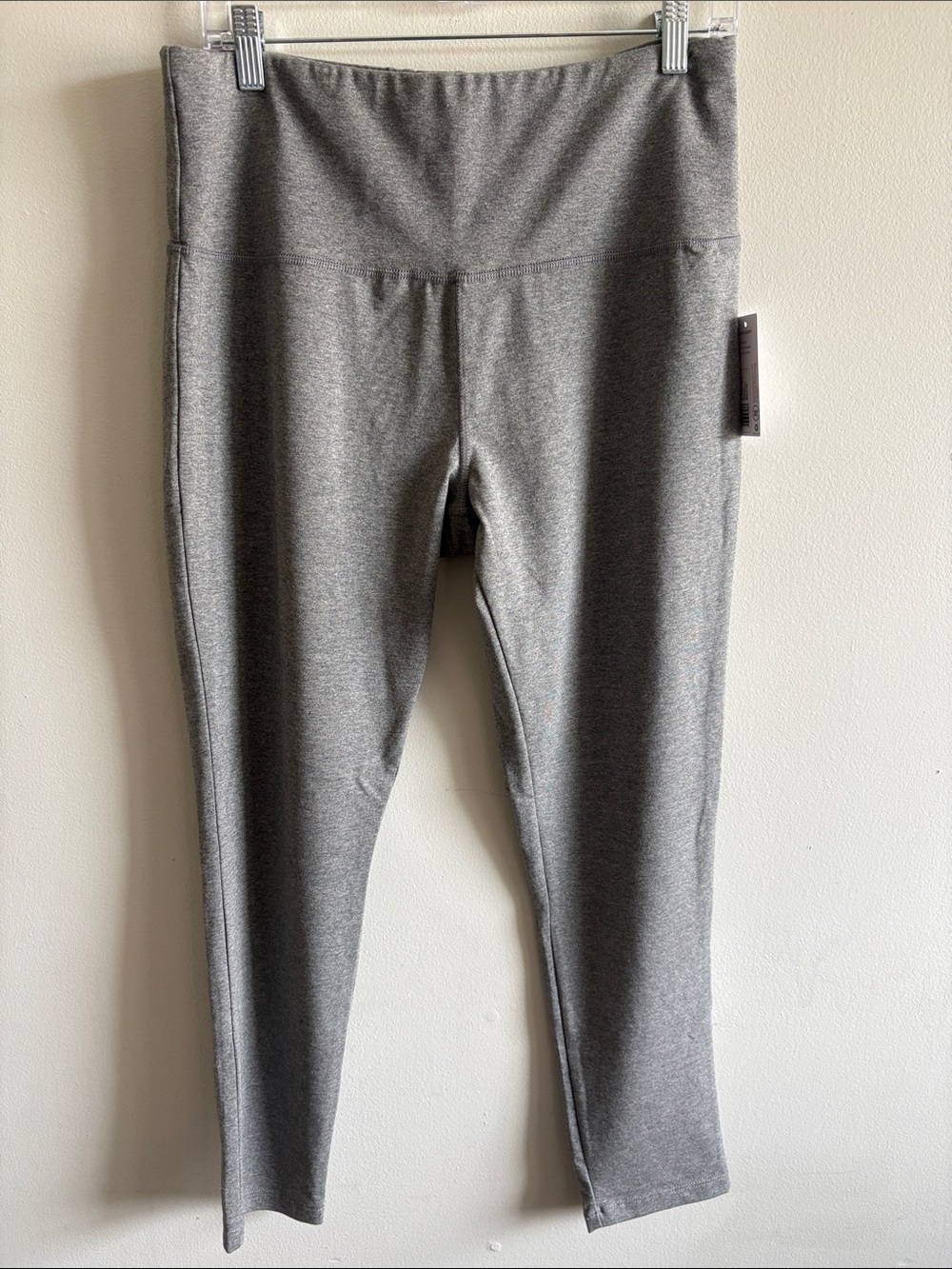 Jockey NWT Gray High Rise Stretch Jersey Leggings XL